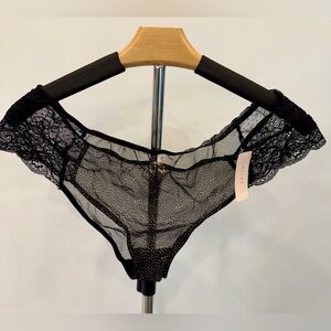 NWT Blush black lace panty
